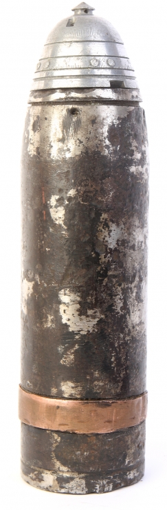 Rare Inert WW1 Russian 76mm Shell & Fuse