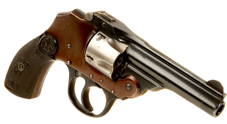 iver johnson top break hammerless revolver