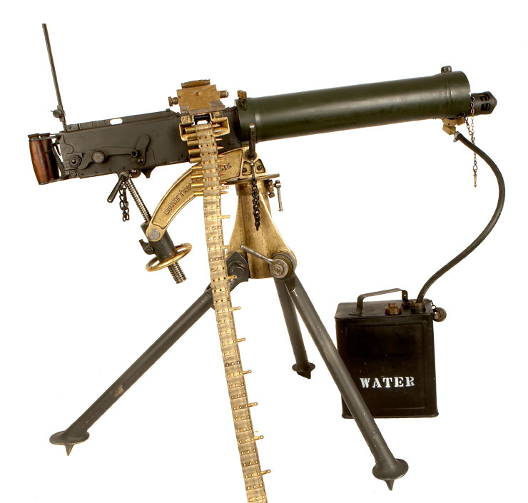 Deactivated WWII Vickers Machine Gun with Tripod & Accessories