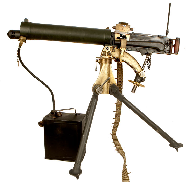 Deactivated Wwii Vickers Machine Gun With Tripod And Accessories Allied