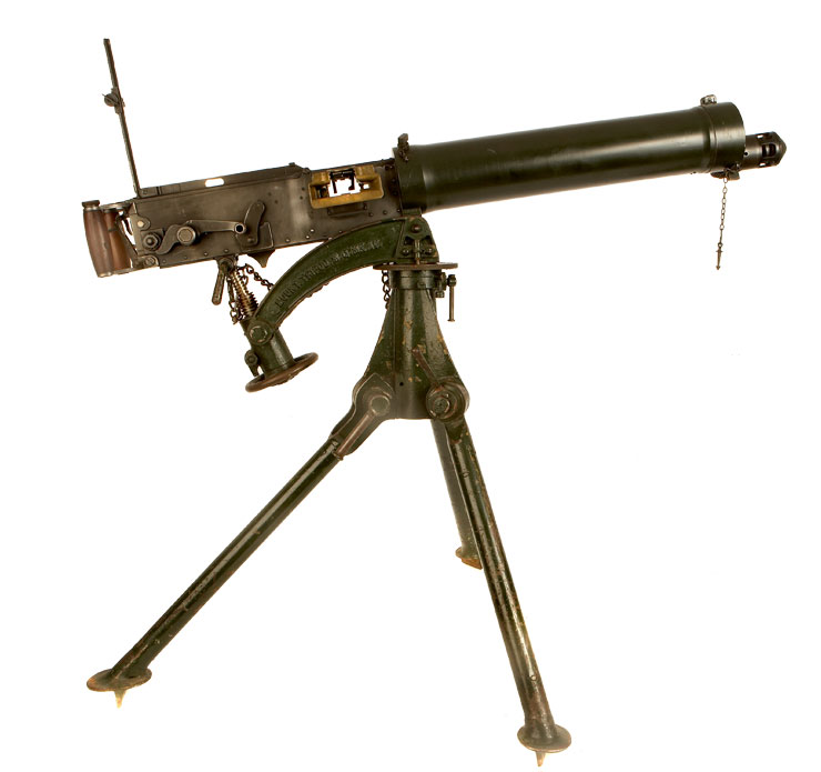 Deactivated WWII Vickers Machine with Tripod