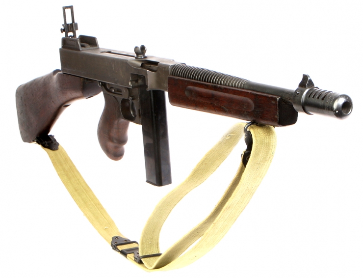 Deactivated Wwii Us Thompson M1928a1 Sub Machine Gun Allied Deactivated Guns Deactivated Guns