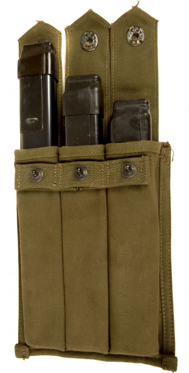Wwii Us M M A Grease Gun Magazines Pouch Militaria