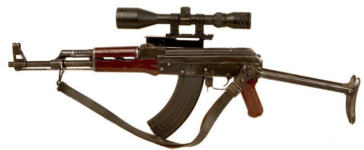 Deactivated AK47 Fitted With Scope & Mounts