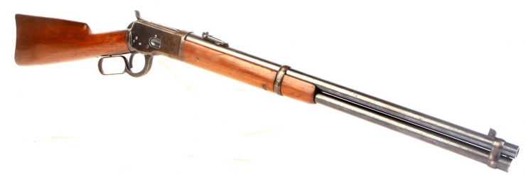 An Extremely rare genuine Royal Navy issued First World War British contract Winchester Model 1892 Saddle Ring Carbine with Provenance