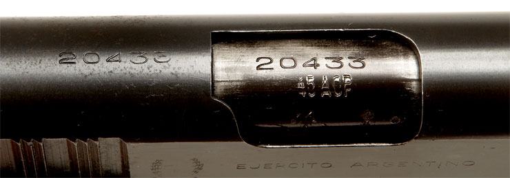 ejercito argentino 1911 serial numbers