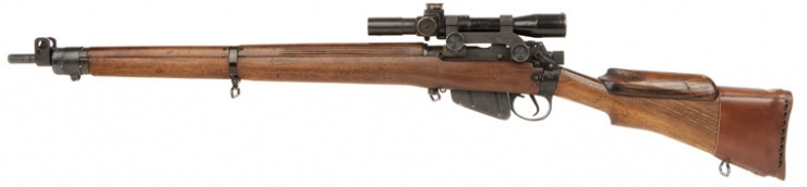 WWII British No4T MK1 sniper rifle with No32 MK1 scope