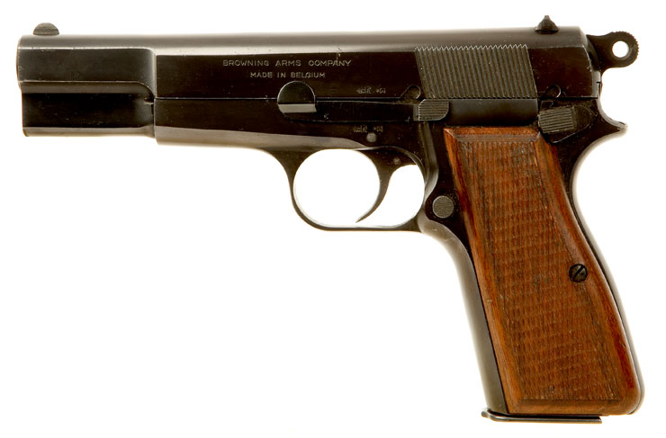 Deactivated Browning Hipower 9mm Auto Pistol