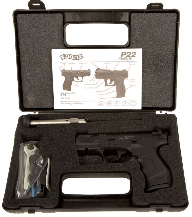 Deactivated Walther P22 Semi Auto Pistol In 22 Modern