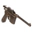 Deactivated WWII German Mauser C96 Schnellfeuer Pistol