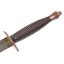 Third Pattern Fairbairn Sykes fighting knife with leather scabbard