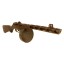 Deactivated Chinese PPSH41 Type 50 submachine gun - Korea / Vietnam War Era