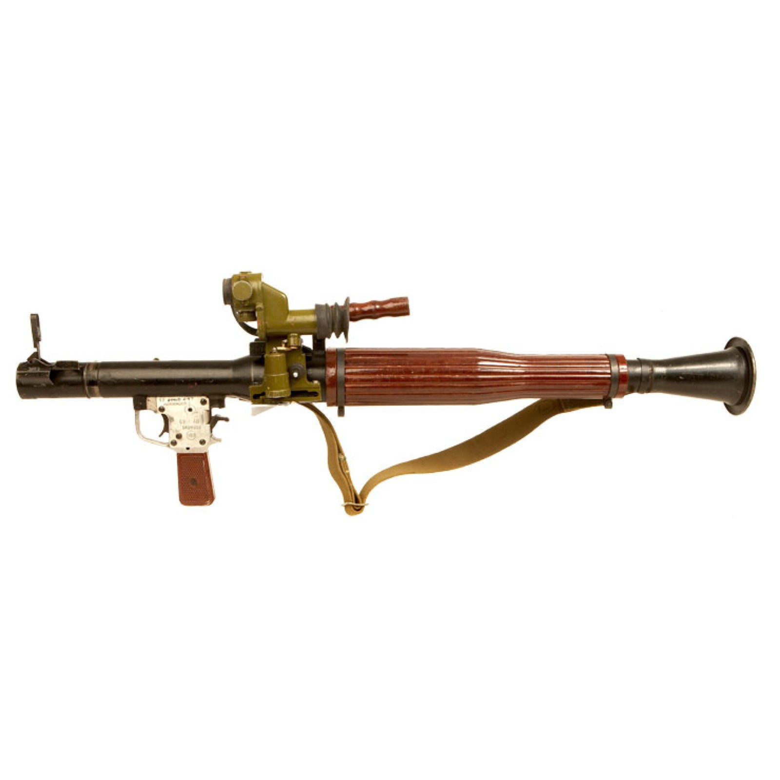 Deactivated RPG-7 with scope and accessories