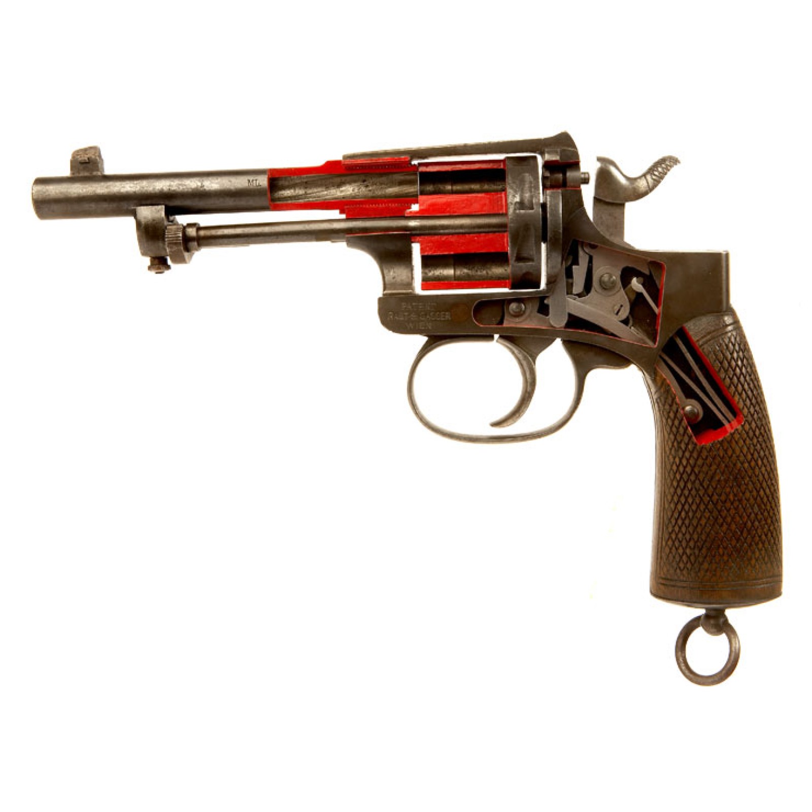 An Extremely RARE WWI Sectionalised Rast & Gasser M1898 Revolver