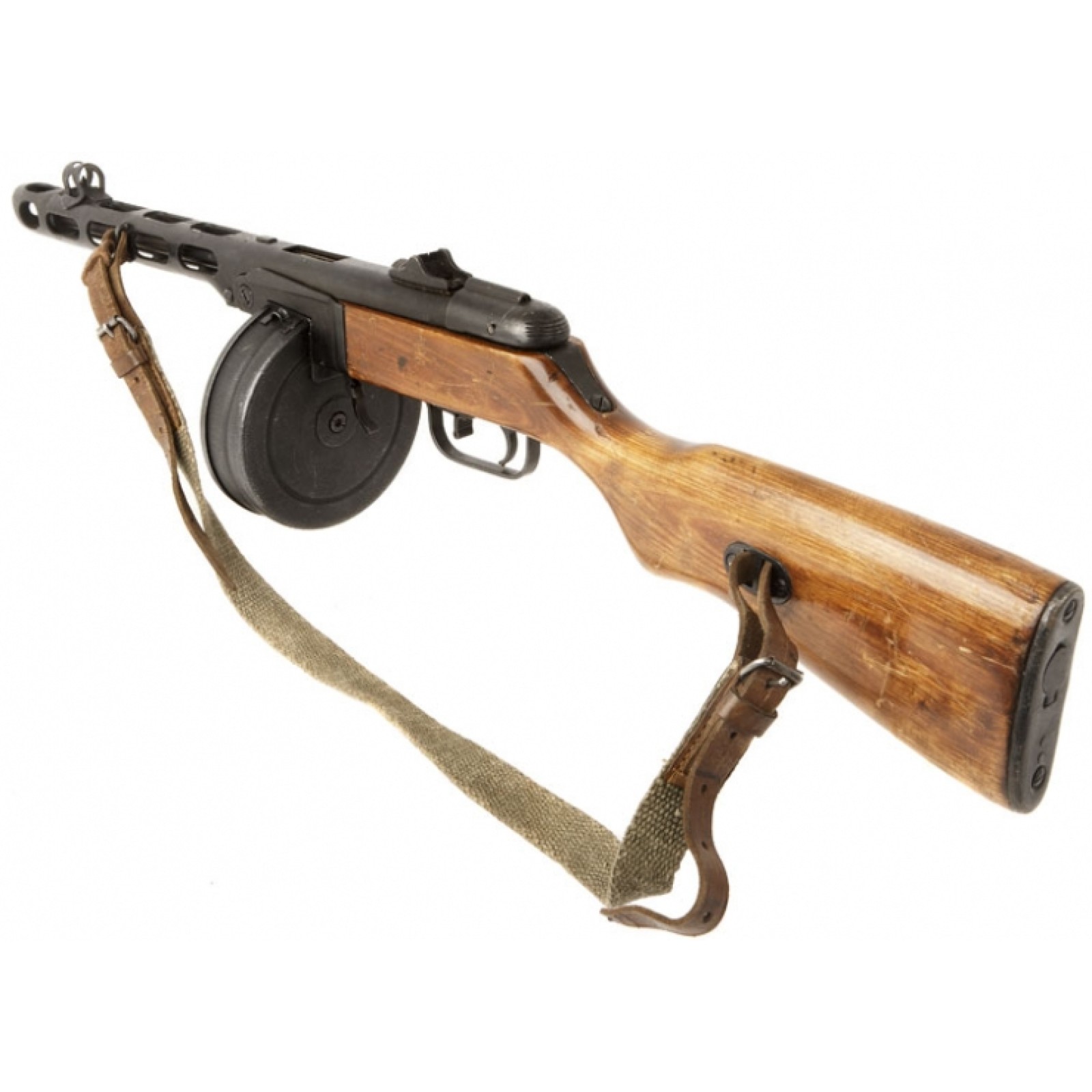 Deactivated WWII Russian PPSH41 Sub Machine gun