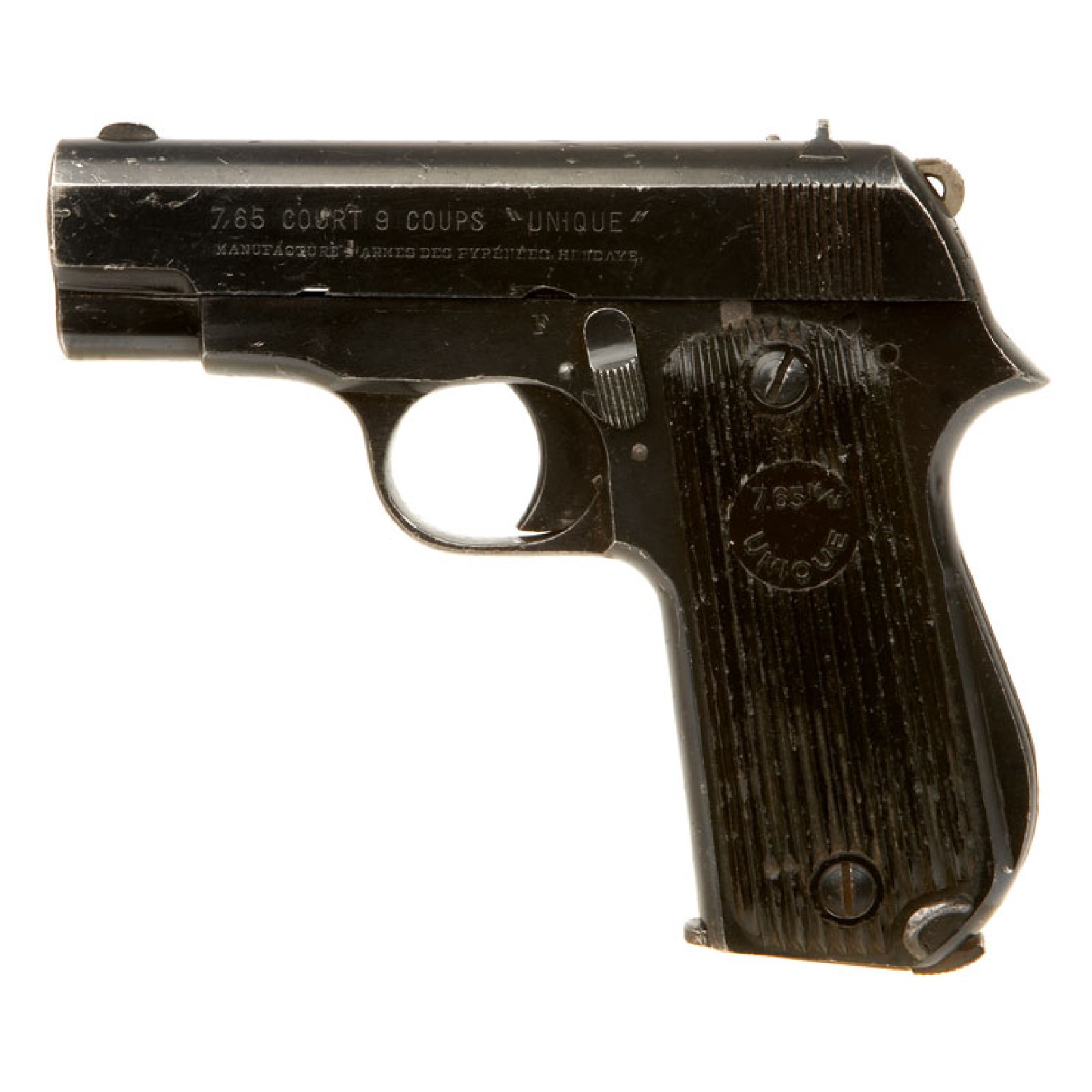 Deactivated Unique 7.65mm Pistol