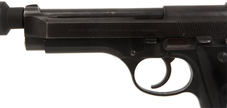 Deactivated Silenced Beretta 92