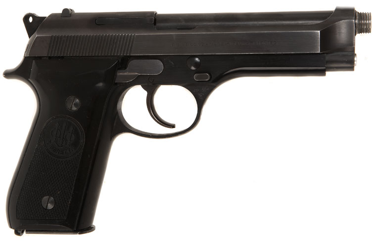 Deactivated Silenced Beretta 92