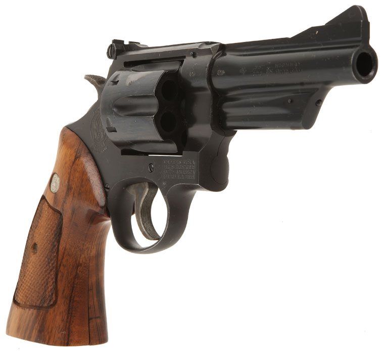 Deactivated smith and wesson revolver