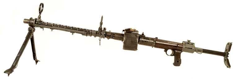 Deactivated Wartime MG15 ground assault rig