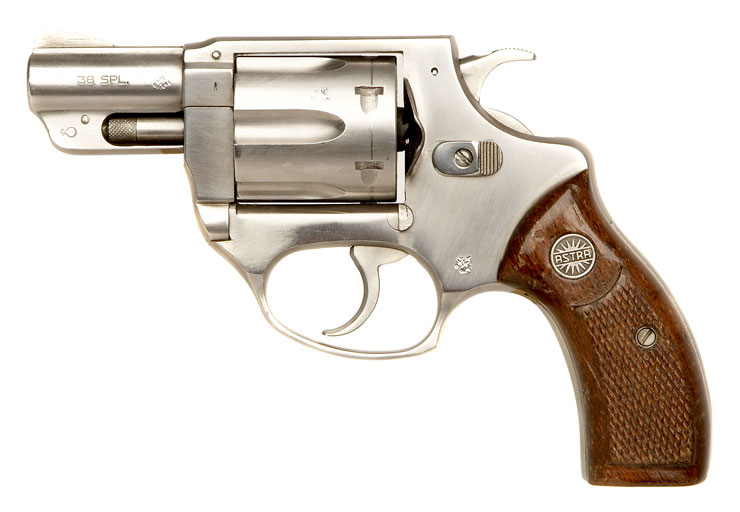 Deactivated Astra 680 Inox Snub Nose .38 Revolver - Modern Deactivated ...