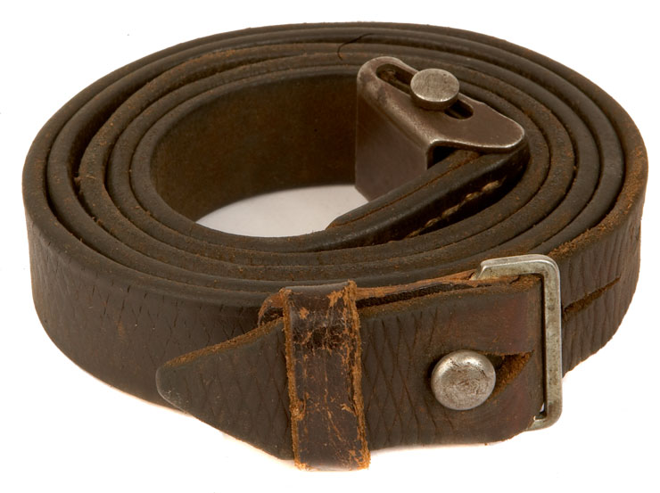 An Original Second World War, German K98 leather sling - Militaria