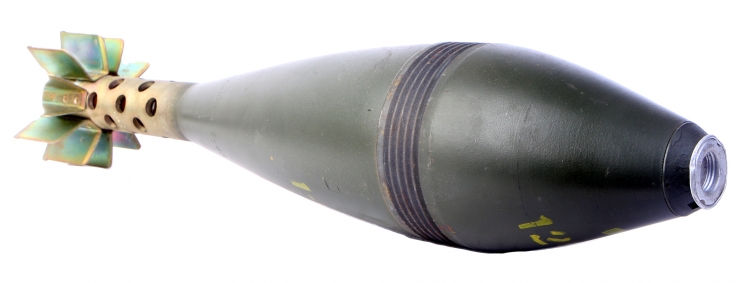 Inert 120mm Practice Mortor Round - Militaria