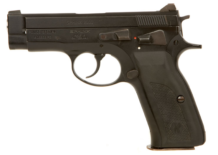 Deactivated Swiss Sphinx 2000 Police Special Pistol Boxed - Modern ...