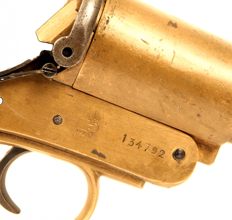 Deactivated WWI Webley & Scott MKIII* Brass Flare Pistol - Allied ...