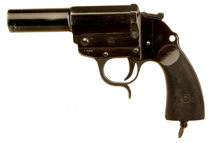 WWII German Flare pistol. 1940 dated by Berlin-Lubecker Maschinenfabrik ...