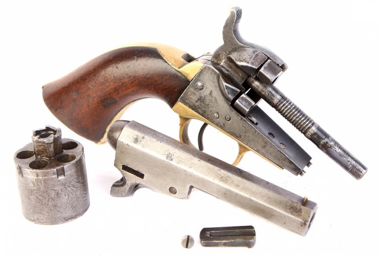 Colt 1849 pocket revolver converted to rimfire - Obsolete Calibre Firearms