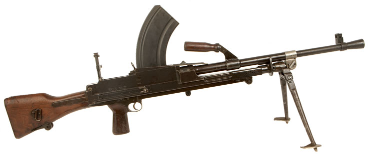 Deactivated WWII Bren Gun MKII. Dated 1943. Manufactured by Monotype ...