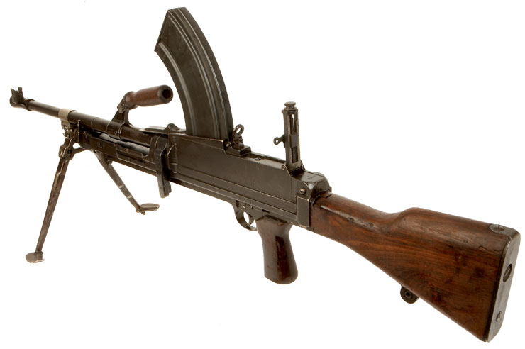 Deactivated WWII Bren Gun MKII. Dated 1943. Manufactured by Monotype ...