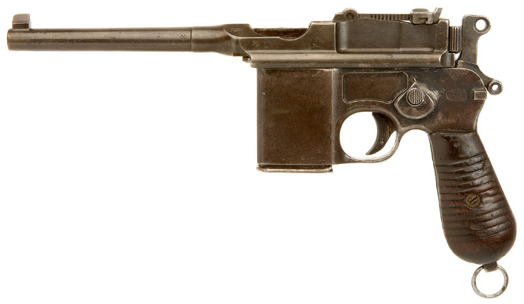 Deactivated WWII Mauser Schnellfeuer Pistol - Allied Deactivated Guns ...