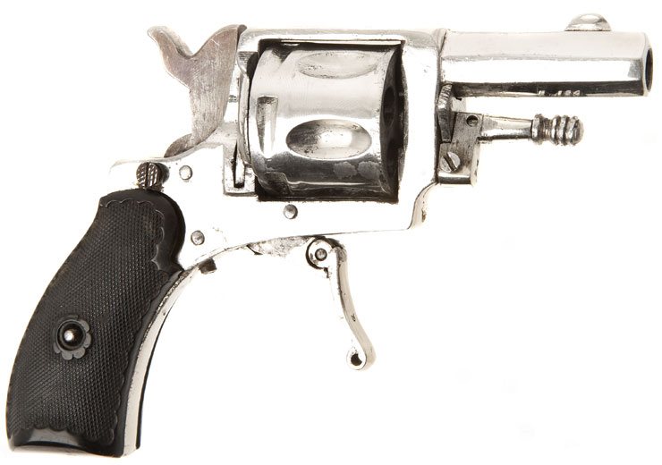 Plated Antique Bulldog Pocket Revolver Obsolete Calibre - Live Firearms ...