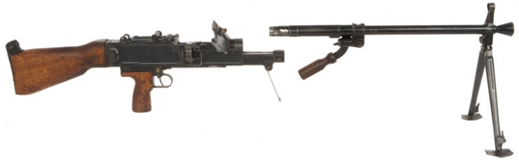 Deactivated Rare and Unusual Czech Lehky Kulomet VZ59 Machine Gun ...